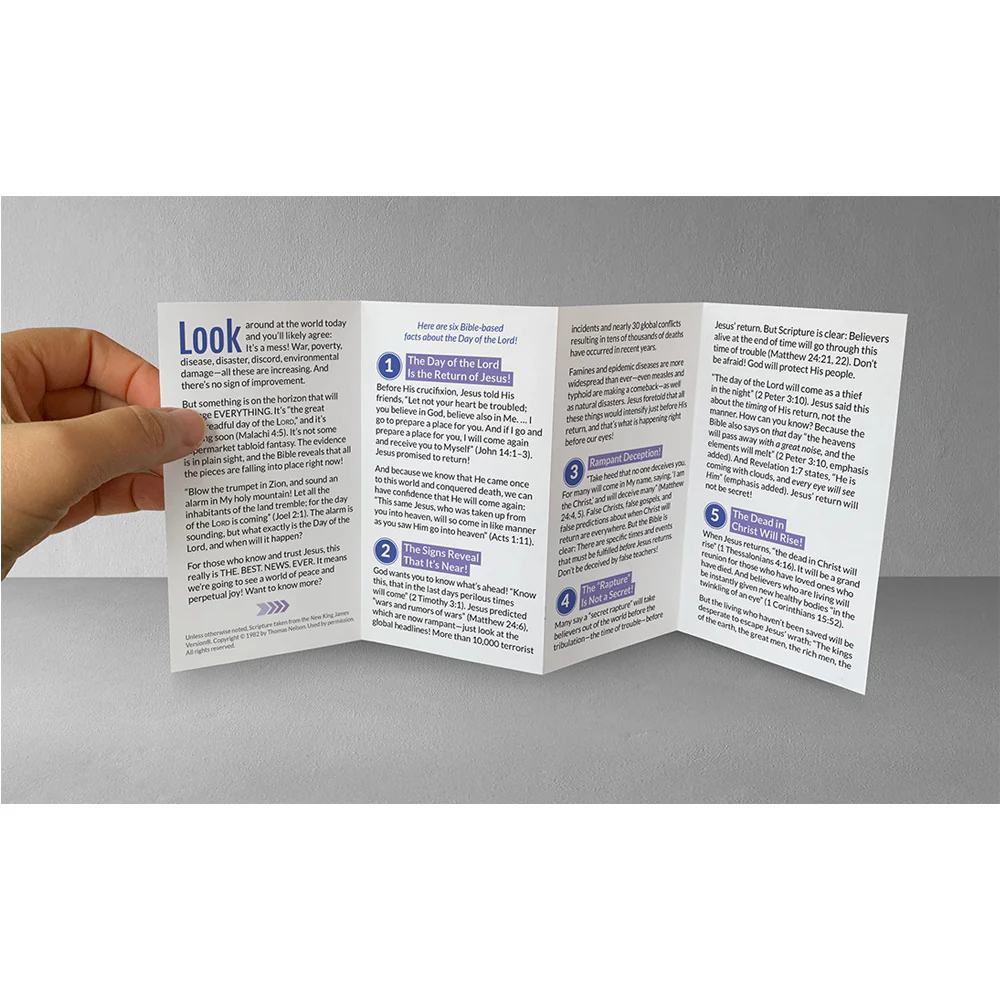 AFacts Tracts (100/pack): The Day of the Lord: The Best News Ever! by Amazing Facts - Image 4