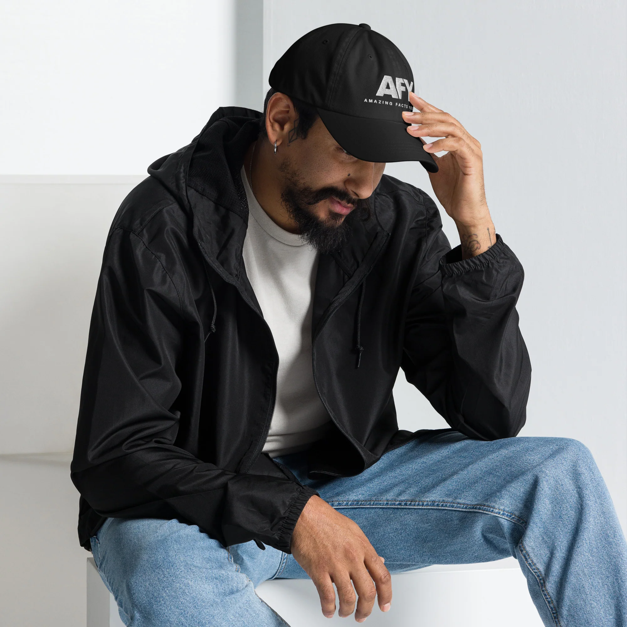 AFY Dad Hat White Logo - Image 5
