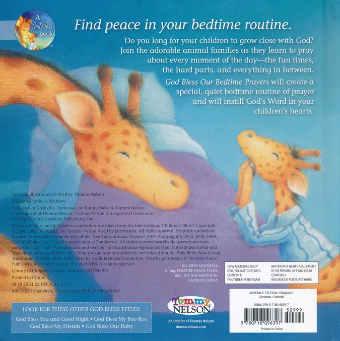 (Final Stock) God Bless Our Bedtime Prayers by Tommy Nelson - Image 7