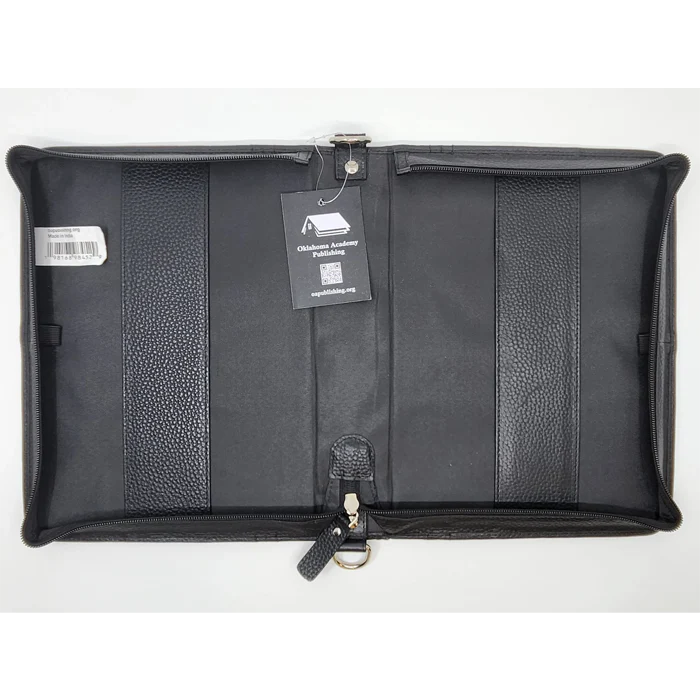 Large - Bible Case in Black Leather - Image 3