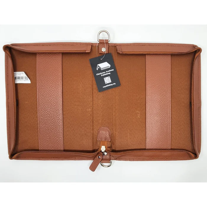Large - Bible Case in Brown Leather - Image 3