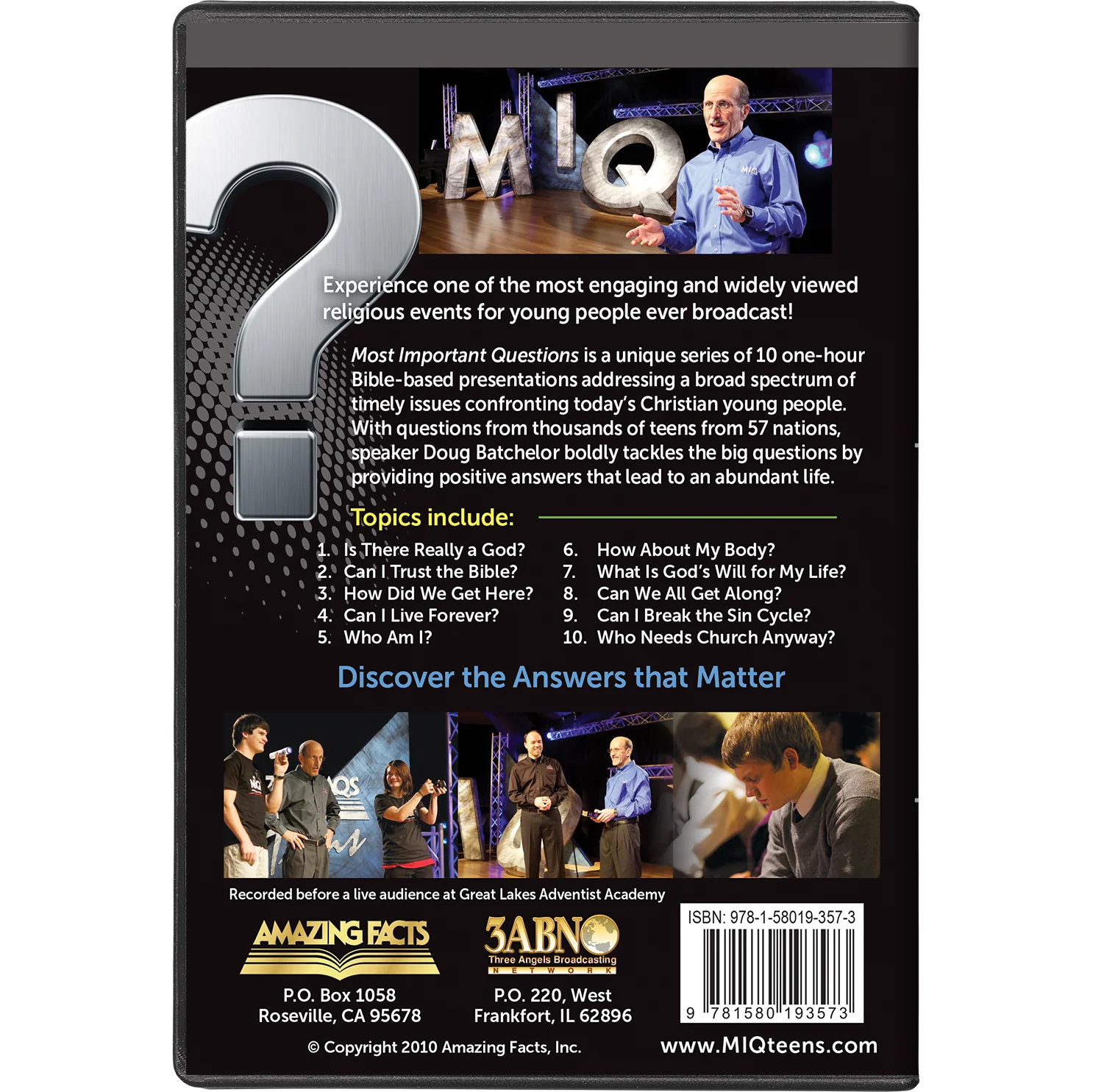 MIQ: Most Important Questions DVDs and Book Set by Pastor Doug Batchelor - Image 3