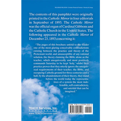Rome's Challenge: Why Do Protestants Keep Sunday? by Teach Services - Image 2