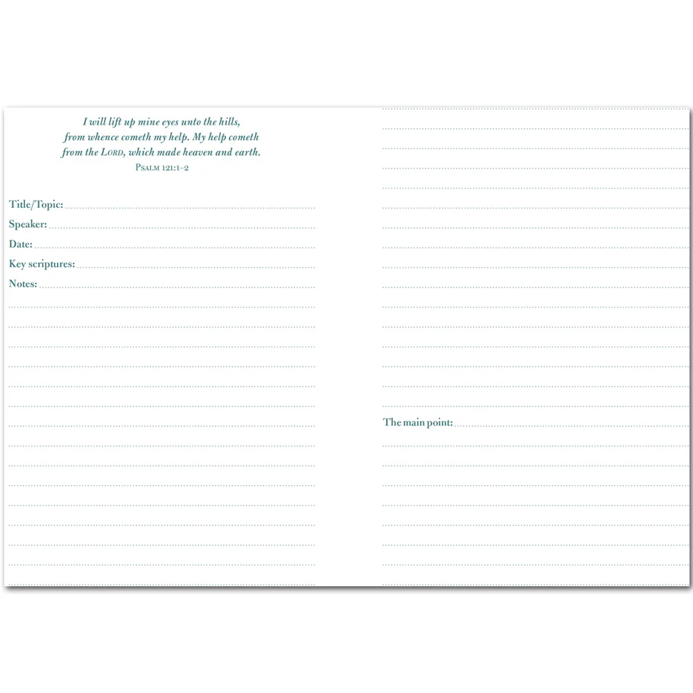 Sermon Notes Journal (Floral) by Barbour Publishing - Image 3