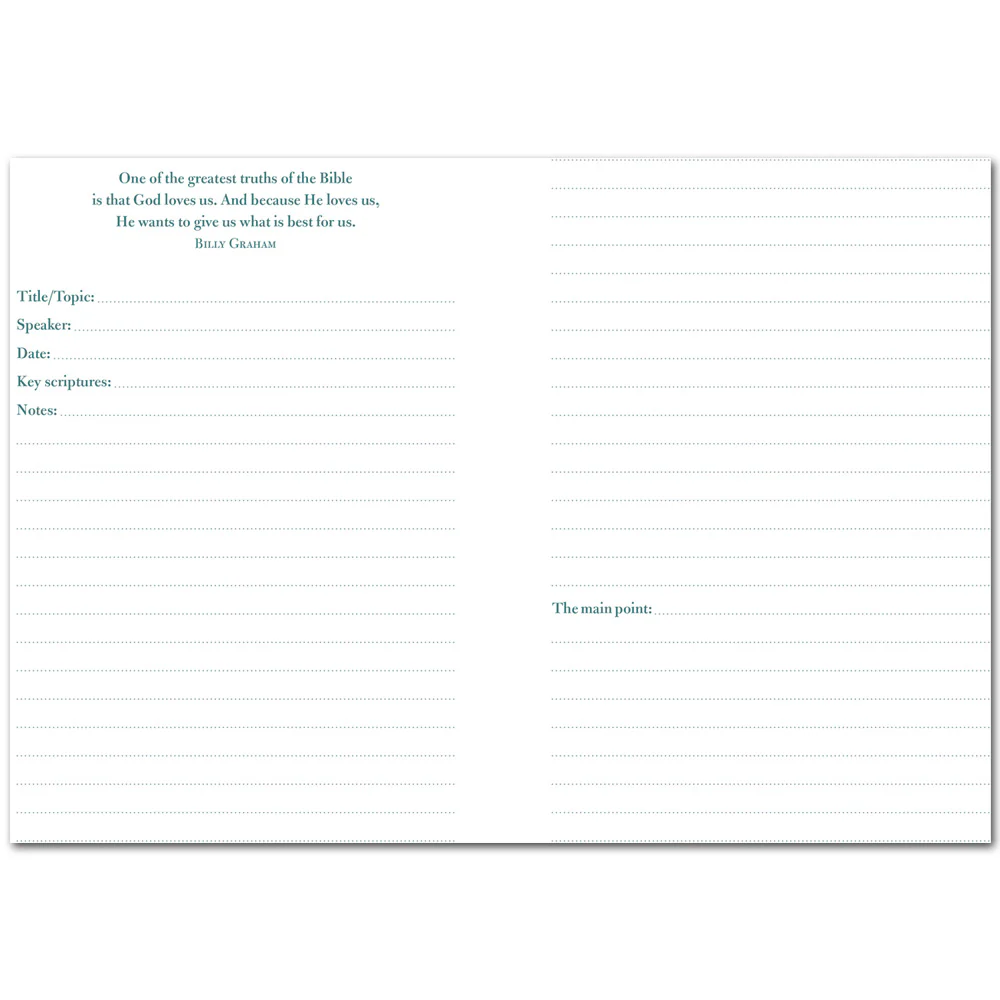 Sermon Notes Journal (Olive Treel) by Barbour Publishing - Image 3